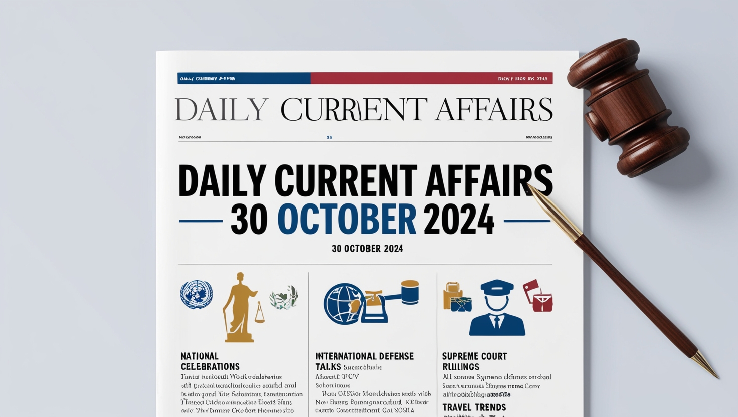30 October 2024 Current Affairs In Hindi