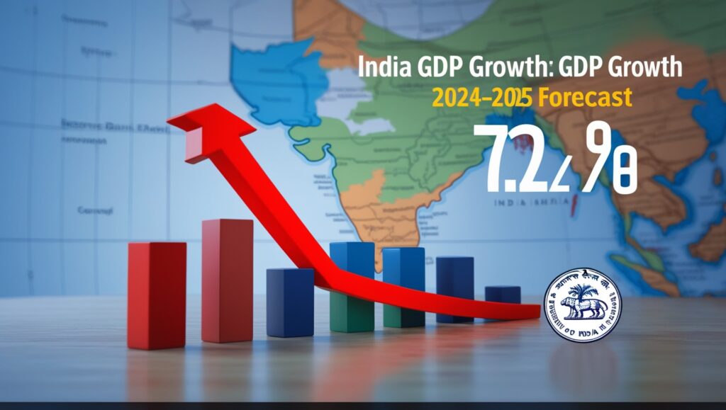 1. India's GDP growth rate forecast