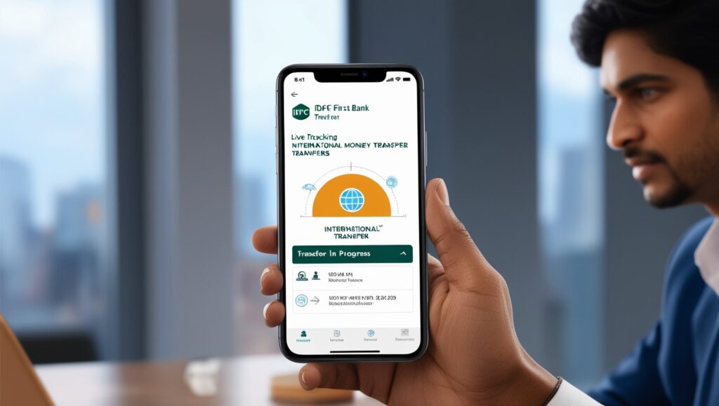 आईडीएफसी फर्स्ट बैंक की अंतर्राष्ट्रीय धन हस्तांतरण की रीयल टाइम ट्रैकिंग
