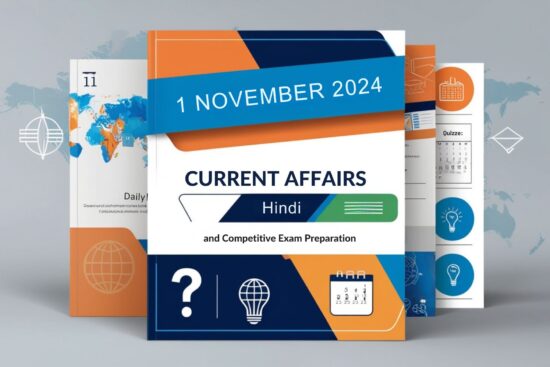 1st November 2024 Current Affairs In Hindi