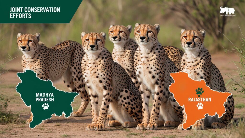 चीतों के संरक्षण के लिए मध्यप्रदेश और राजस्थान की संयुक्त समिति