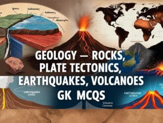 Geology – Rocks, Plate Tectonics, Earthquakes, Volcanoes GK MCQs