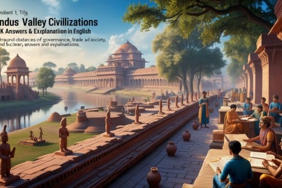 Indus Valley Civilizations GK MCQs With Answers & Explanation in English