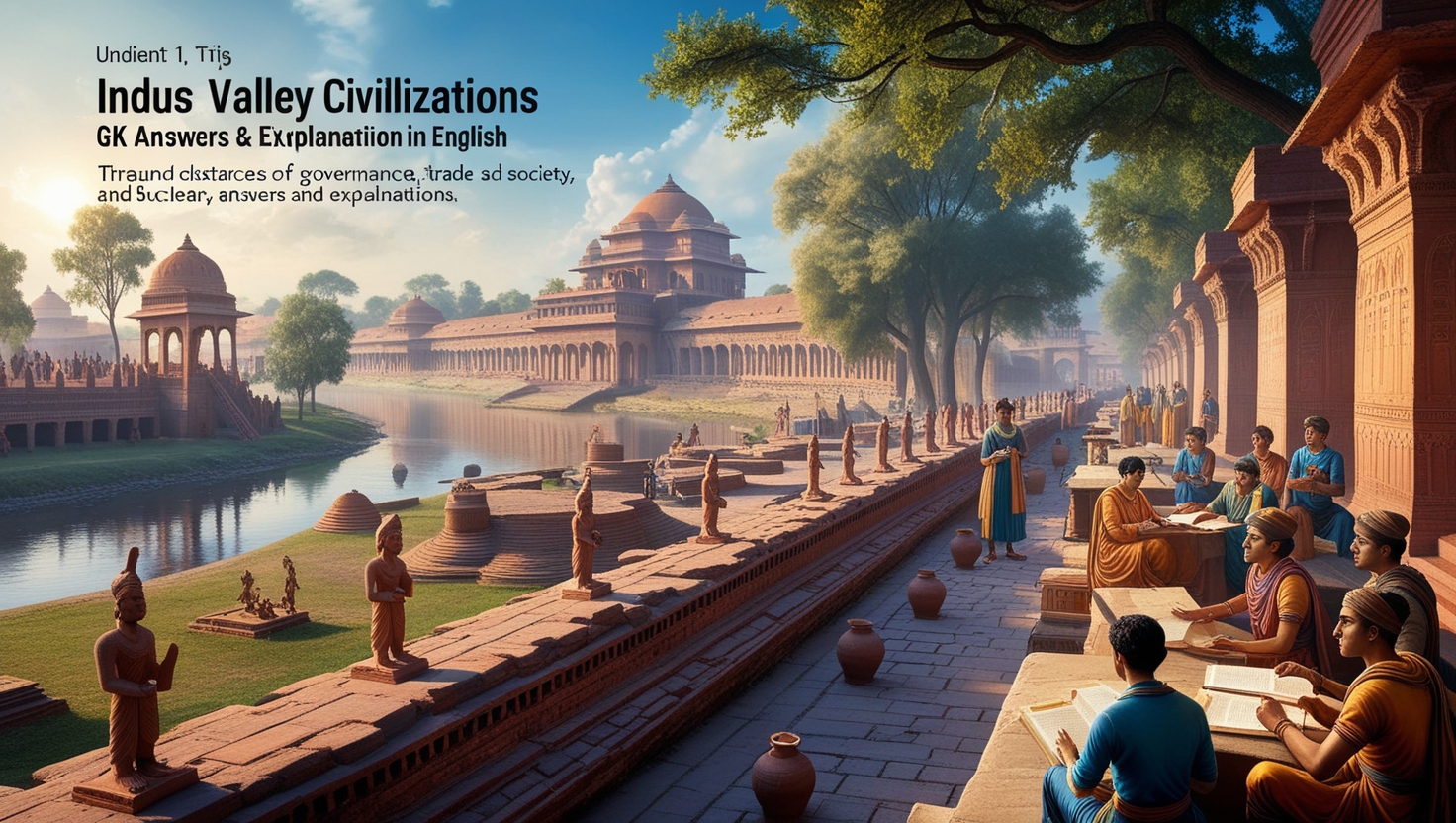 Indus Valley Civilizations GK MCQs With Answers & Explanation in English