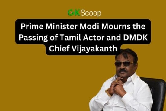 Prime Minister Modi Mourns the Passing of Tamil Actor and DMDK Chief Vijayakanth