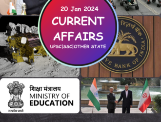 Current Affairs For 20th January 2024