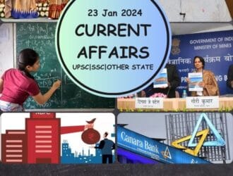 Current Affairs For 23th January 2024