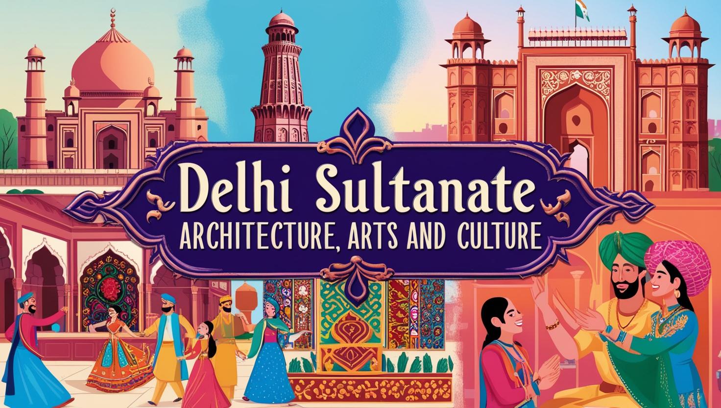 Delhi Sultanate Architecture, Arts and Culture GK MCQs