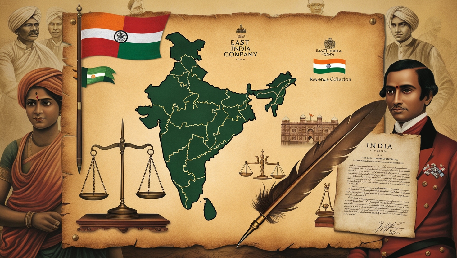 East India Company Rule - Revenue, Reforms GK MCQs