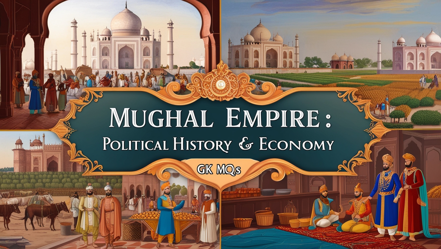 Mughal Empire Political History & Economy GK MCQs