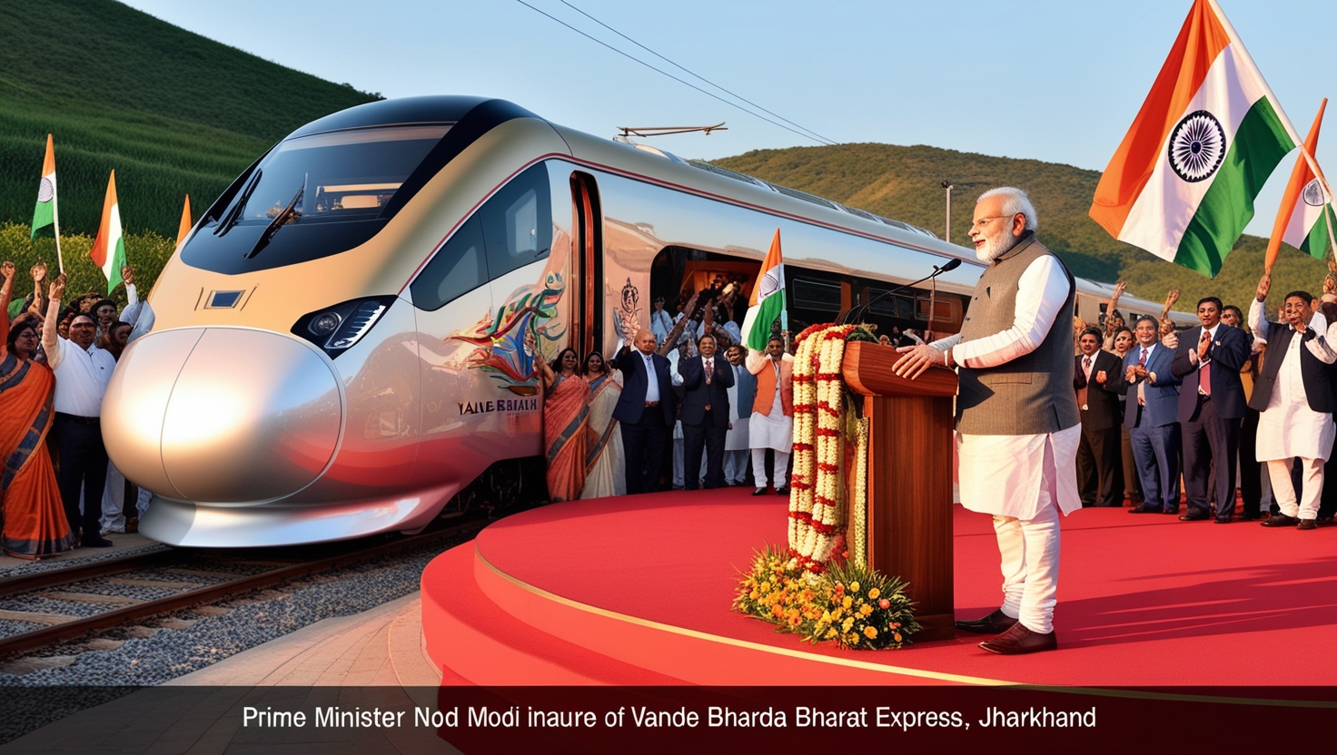 Prime Minister Narendra Modi Inaugurated Vande Bharat Express in Jharkhand