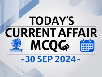 Today’s Current Affair MCQs- 30 Sep 2024