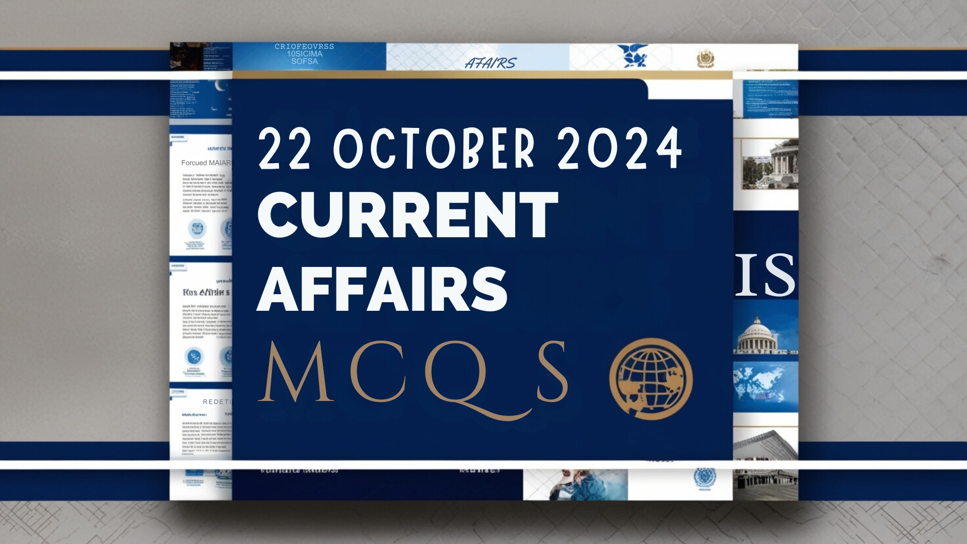 22 October 2024 Current Affairs MCQS