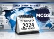 29 october current affairs ,mcqs