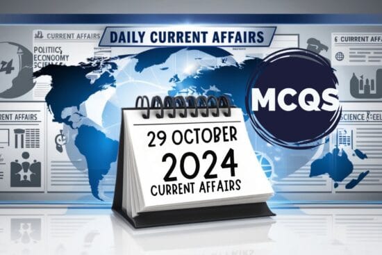 29 october current affairs ,mcqs