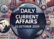 CURRENT AFFAIRS 22 OCTOBER 2024