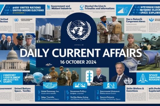 Daily Current Affairs 16 October 2024