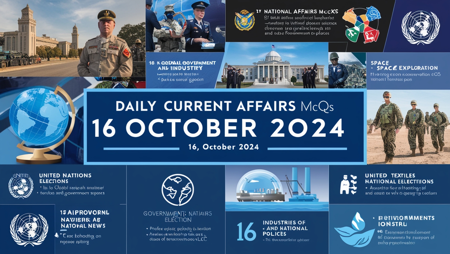 Daily Current Affairs MCQs 16 October 2024