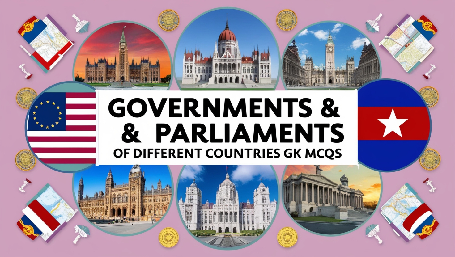 Governments & Parliaments of Different Countries GK MCQs