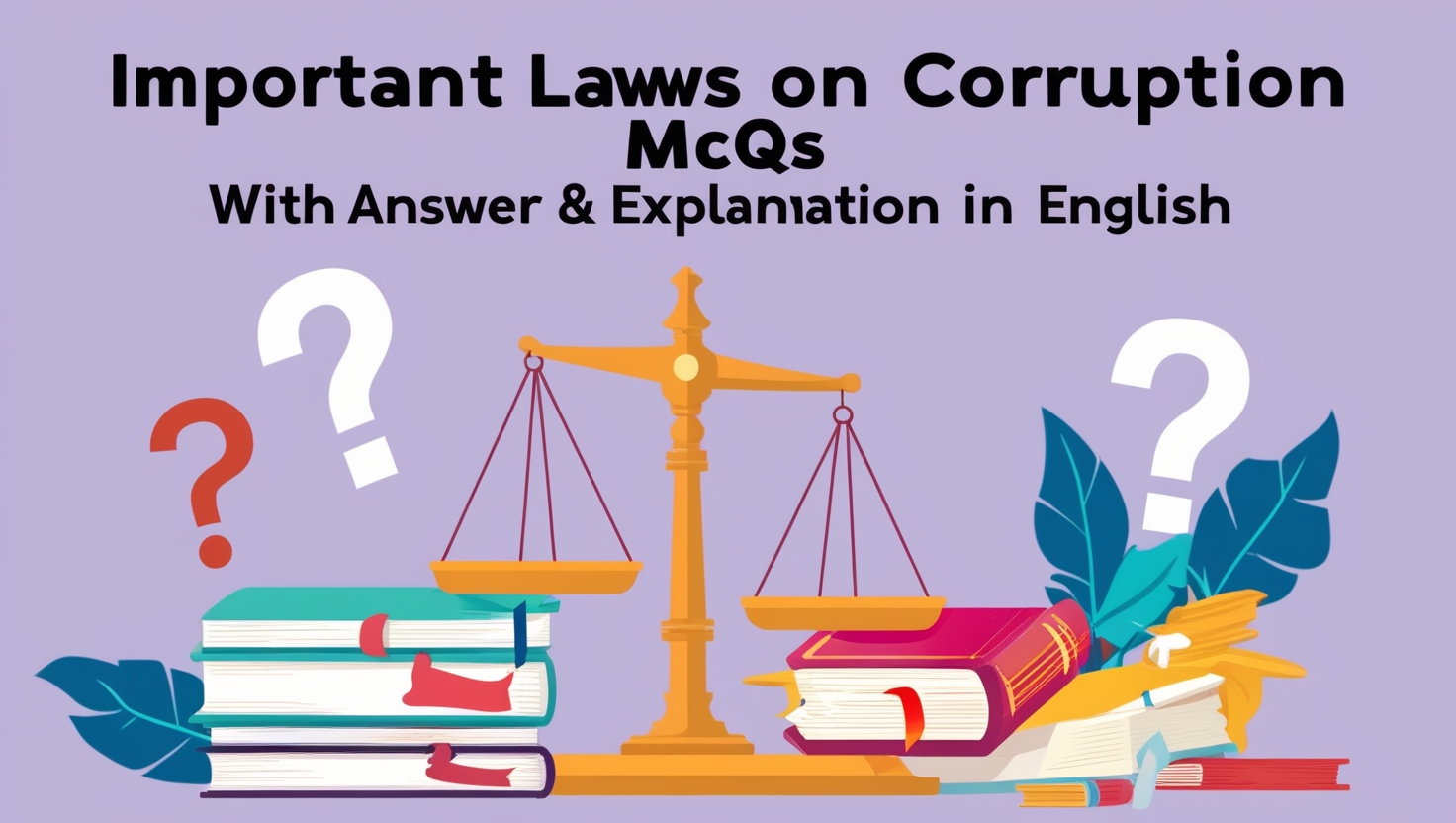 Important Laws on Corruption MCQs