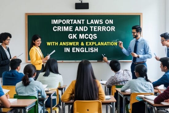 Important Laws on Crime and Terror GK MCQs