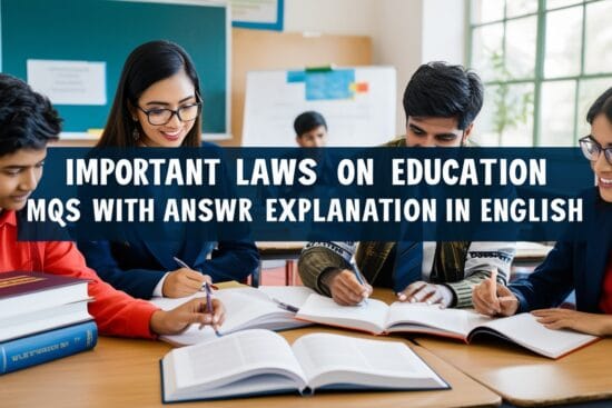 Important Laws on Education GK MCQs