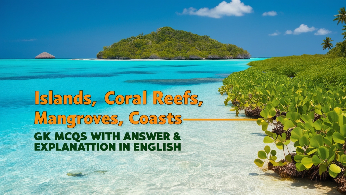 Islands, Coral Reefs, Mangroves, Coasts, Beaches GK MCQs