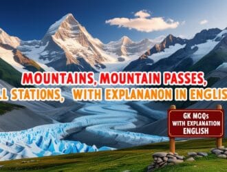 Mountains, Glaciers, Mountain Passes, Hill Stations, Plateaus GK MCQs