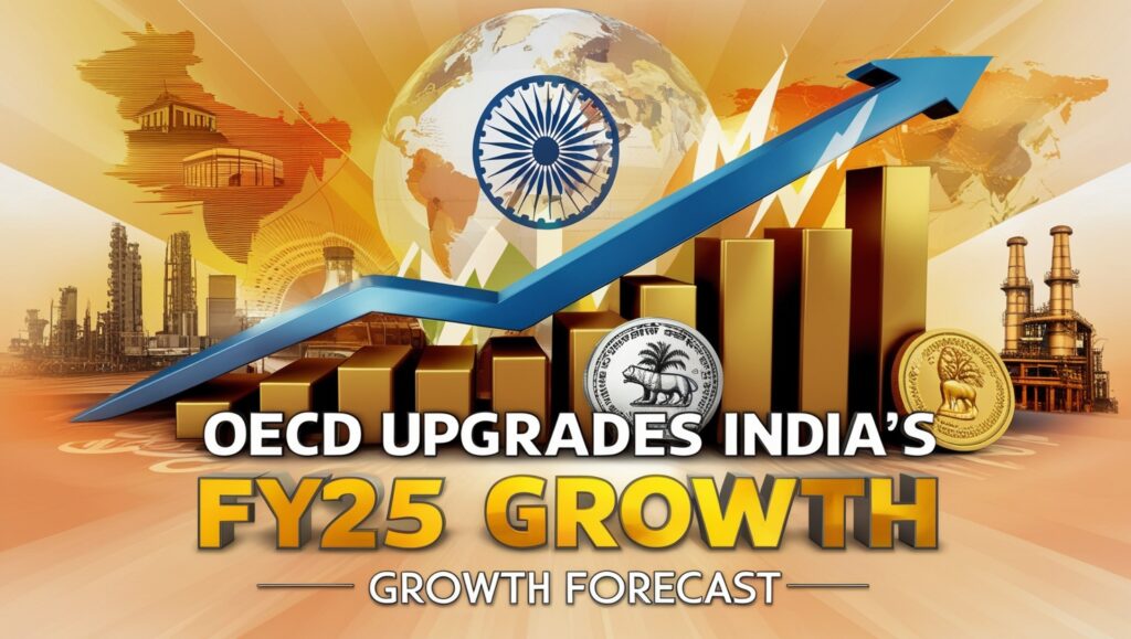 OECD Upgrades India's FY25 Growth Forecast: 