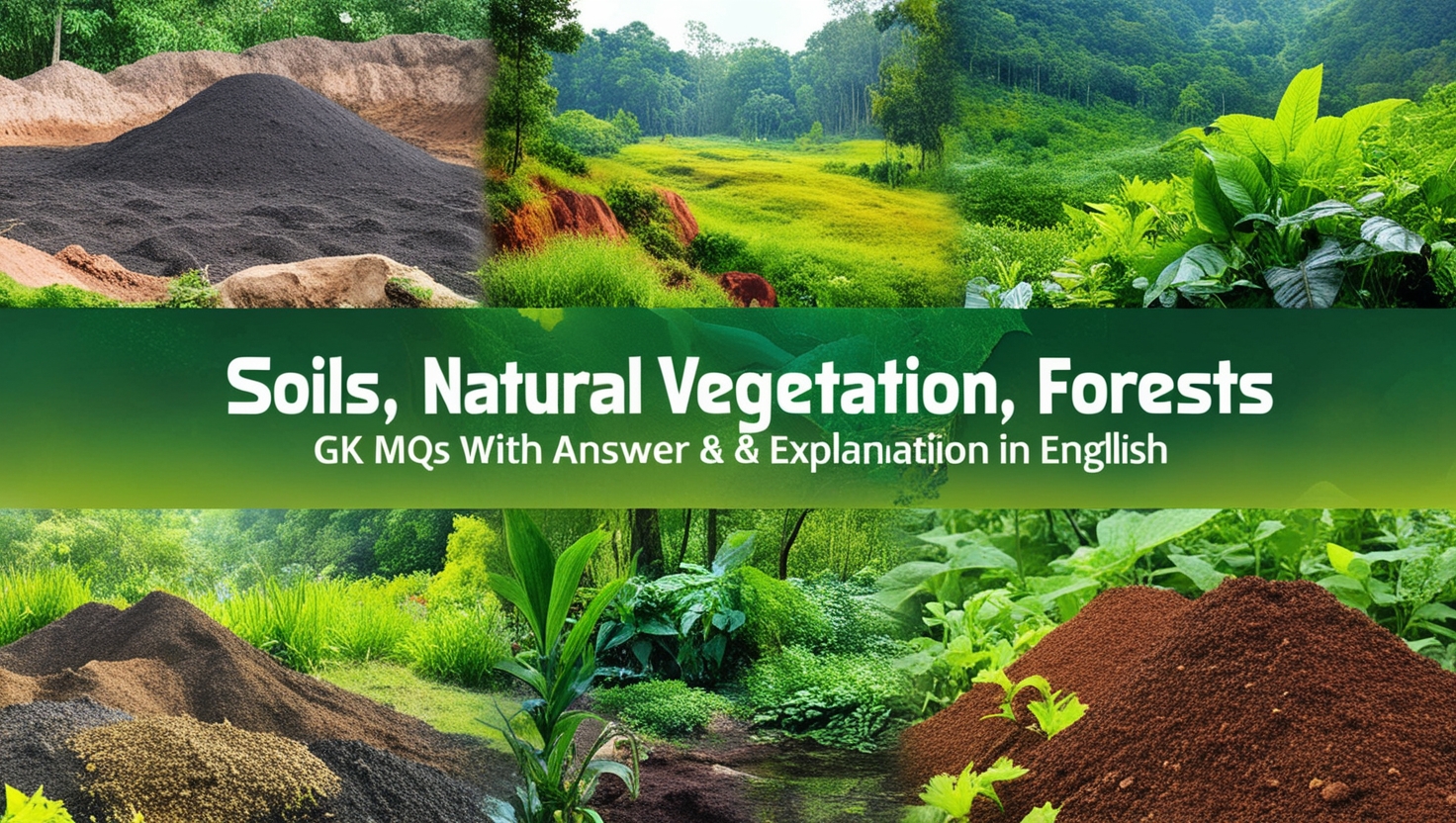 Soils, Natural Vegetation, Forests GK MCQs