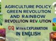 Agriculture Policy, Green Revolution and Rainbow Revolution GK MCQs