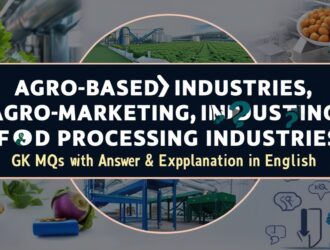 Agro-based Industries, Agro-marketing, Food Processing Industries GK MCQs