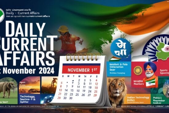 Daily Current Affairs 1 November 2024