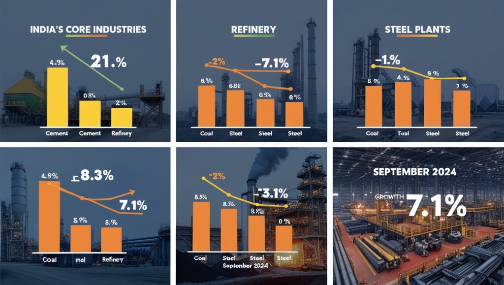 India’s Core Sector Growth Data