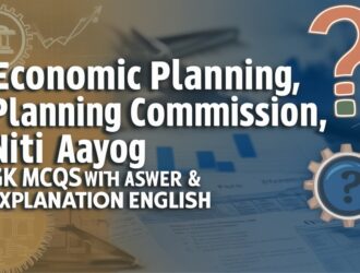 Economic Planning, Planning Commission, NITI Aayog GK MCQs