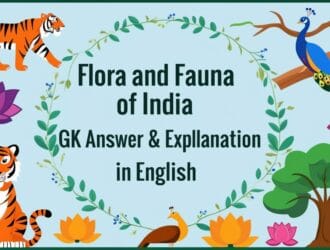 Flora and Fauna of India GK MCQs