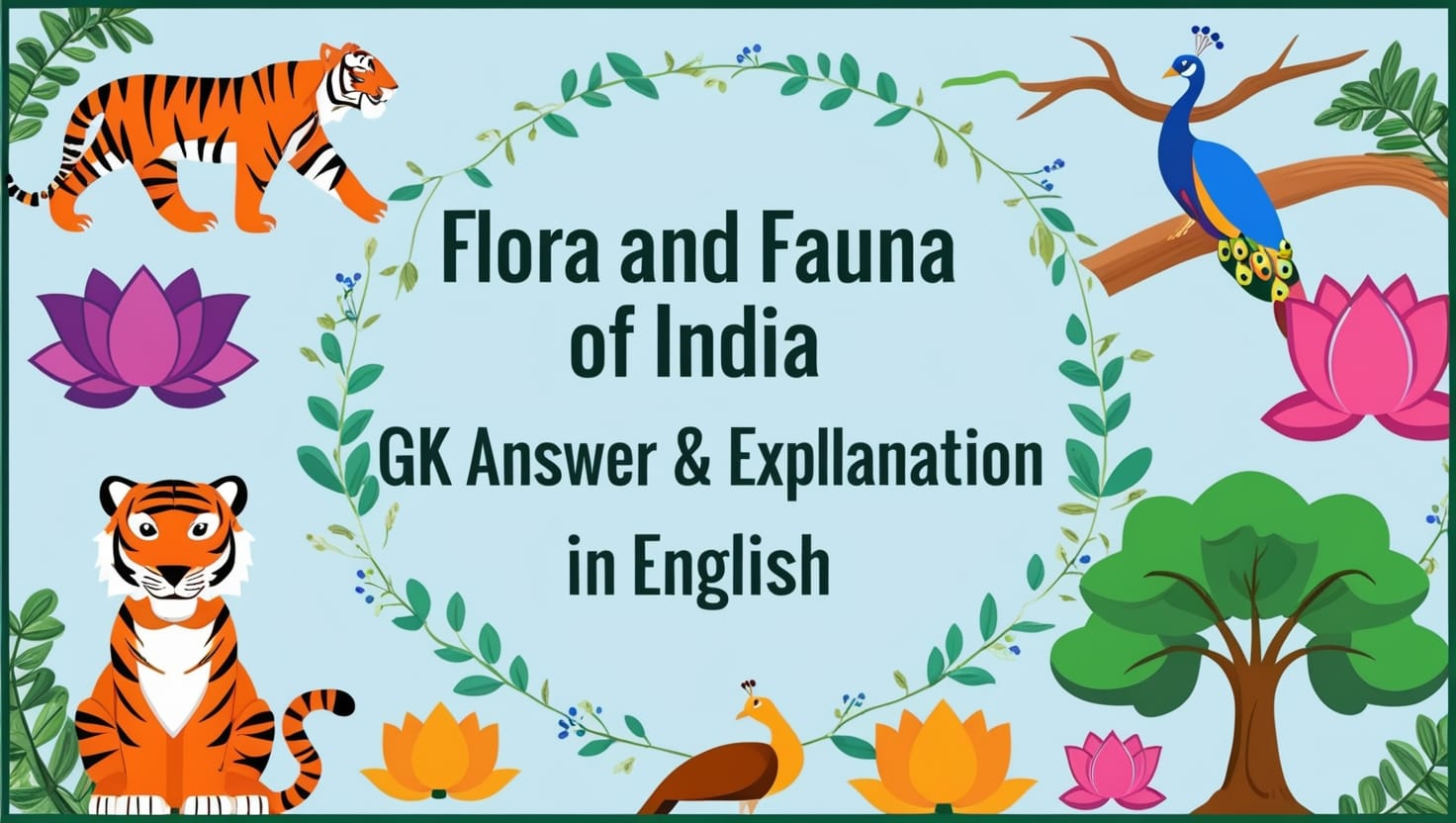 Flora and Fauna of India GK MCQs