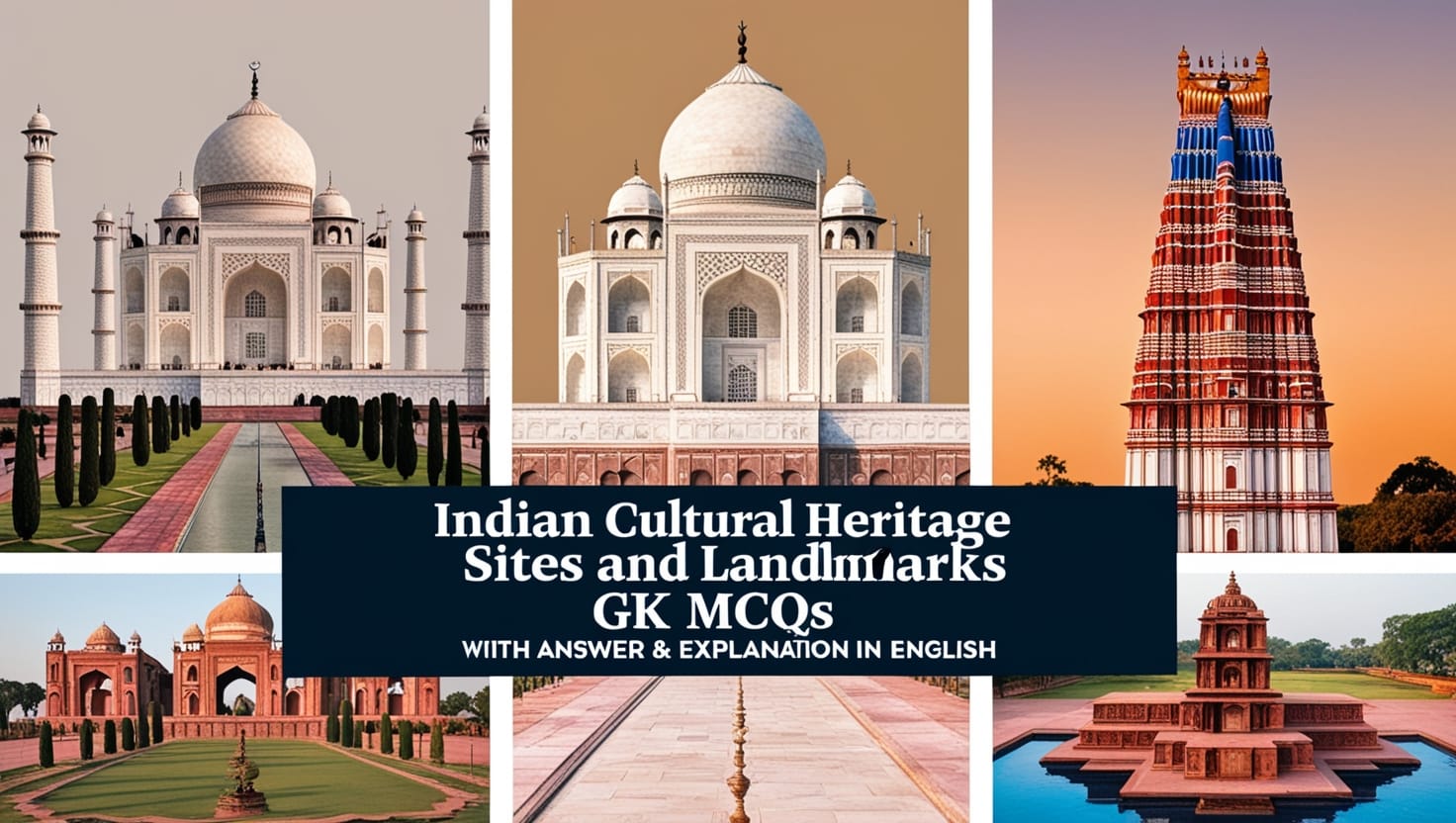 Indian Cultural Heritage Sites and Landmarks GK MCQs