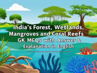 India's Forest, Wetlands, Mangroves and Coral Reefs GK MCQs