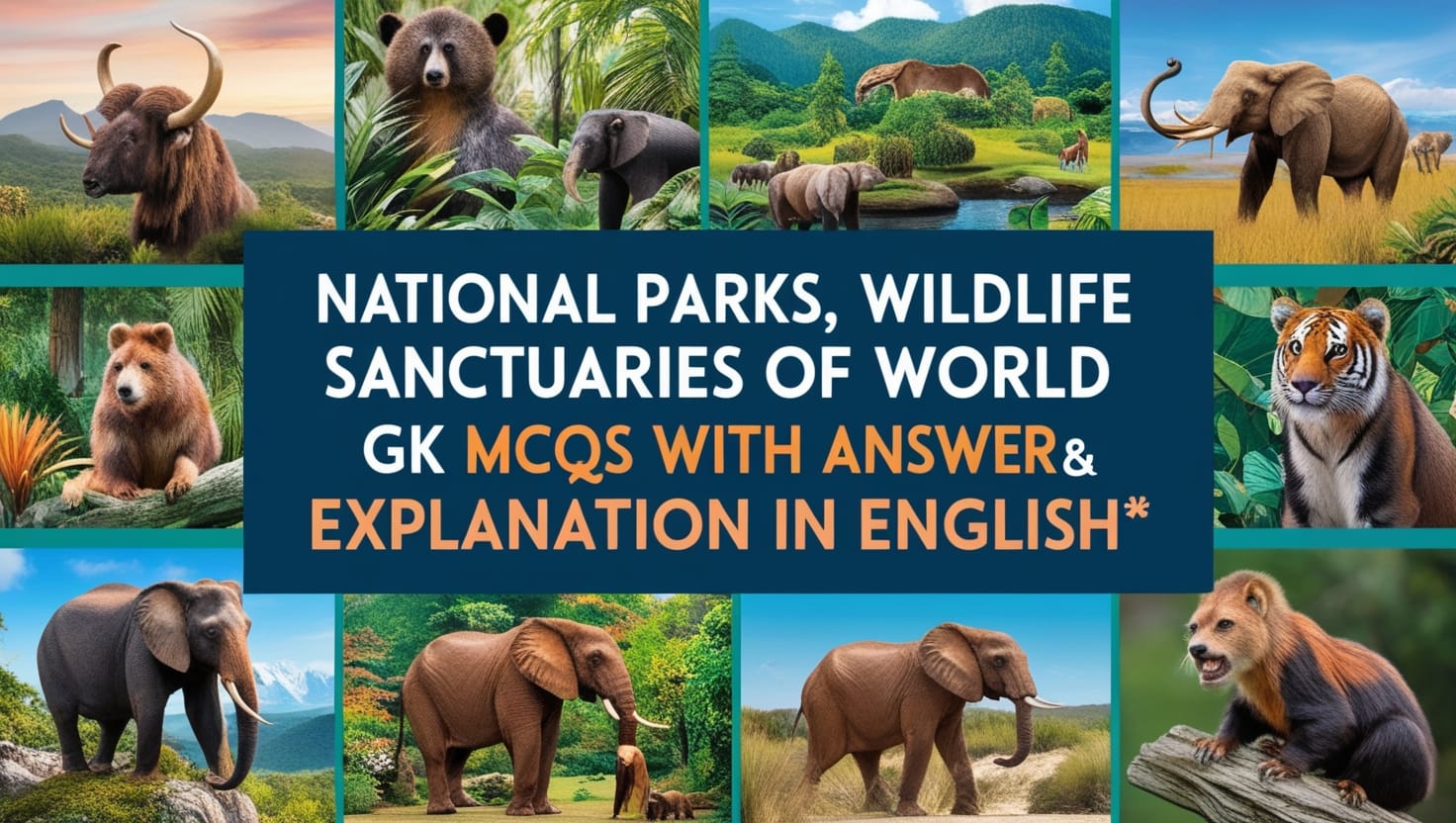 National Parks, Wildlife Sanctuaries of World GK MCQs