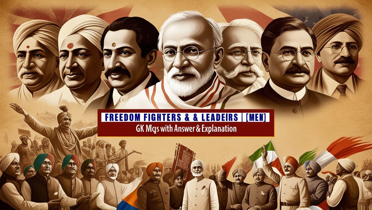 Freedom Fighters & Leaders [Men] GK MCQs