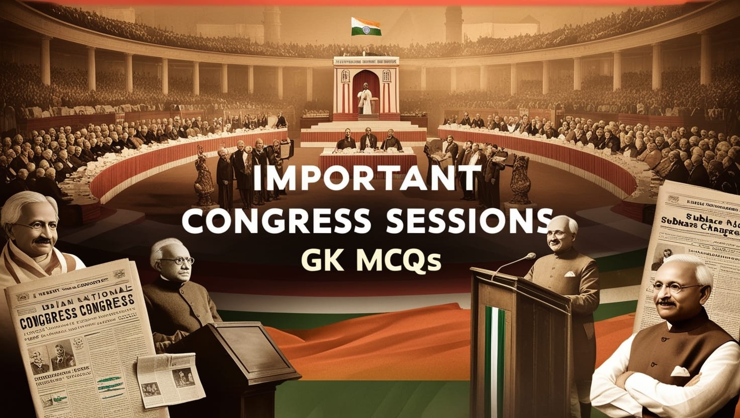 Important Congress Sessions GK MCQs