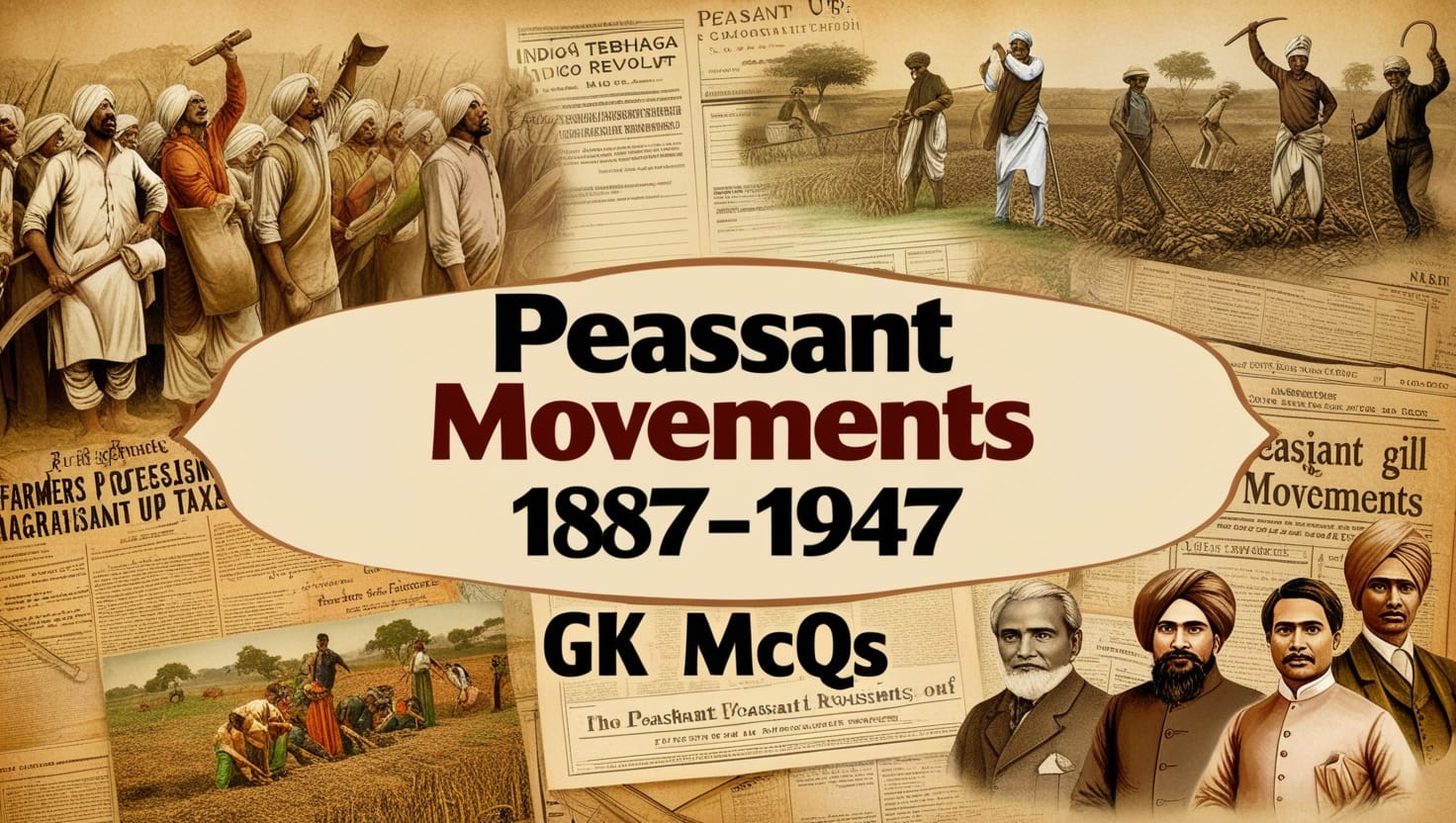 Peasant Movements 1857-1947 GK MCQs