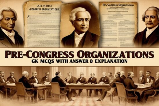 Pre-Congress Organizations GK MCQs