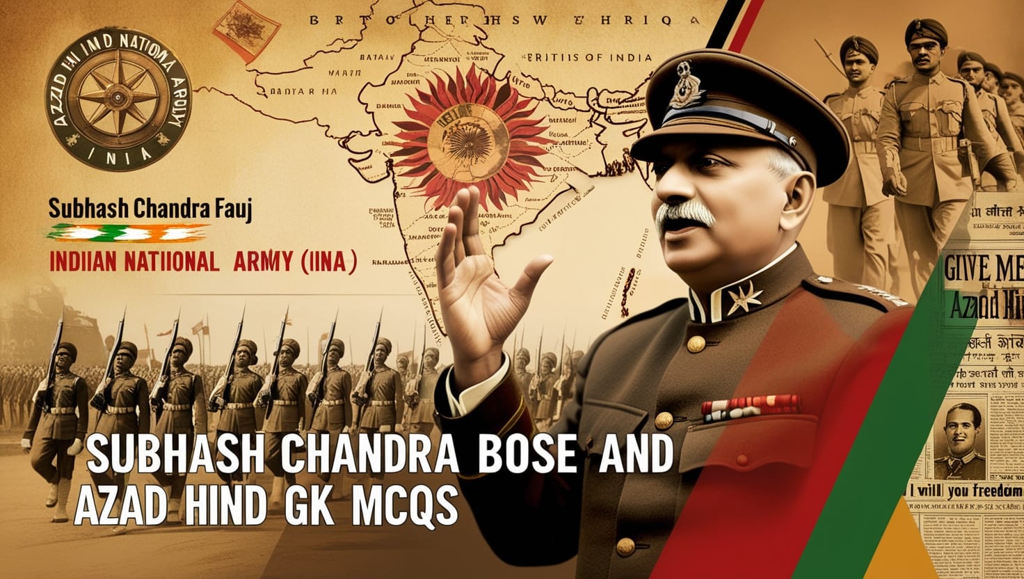 Subhash Chandra Bose and Azad Hind GK MCQs