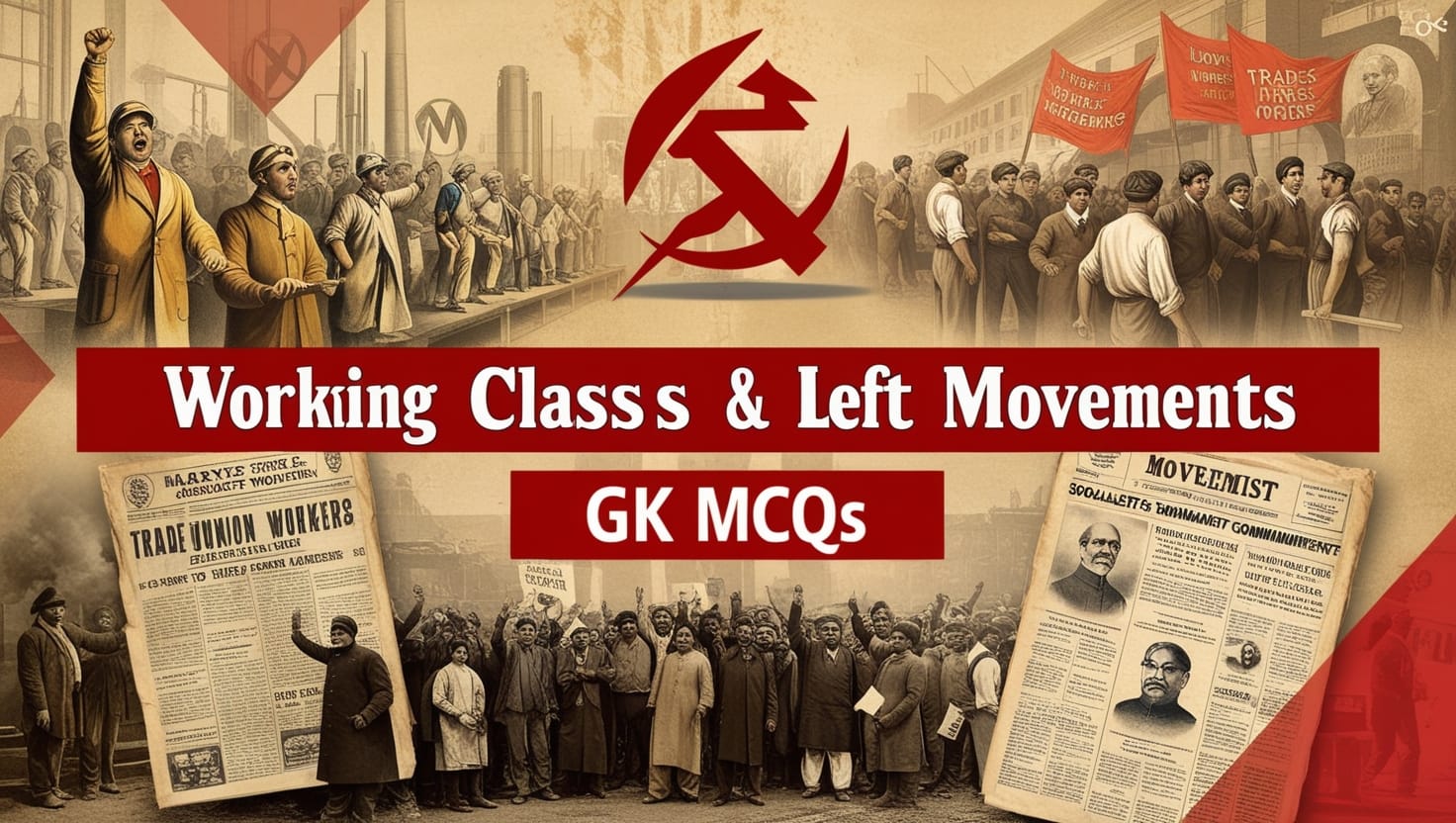 Working Class & Left Movements GK MCQs